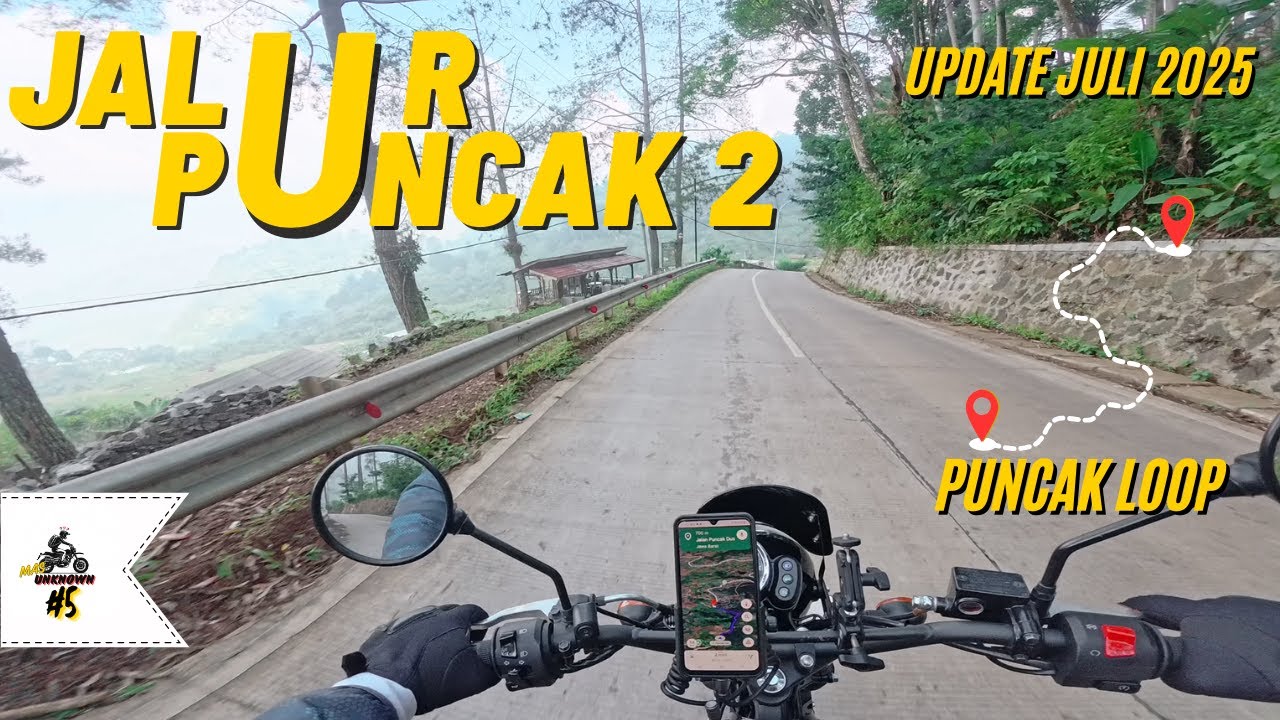 Update Jalur Puncak 2 Juli 2025 - Finish Sate Hanjawar | Jalur Bebas Macet Puncak!!! | Motoran W175