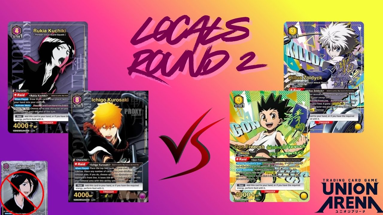 Union Arena Locals Round 2! / Purp Bleach (IchiRukia) VS Yellow HXH - "Volleyball"