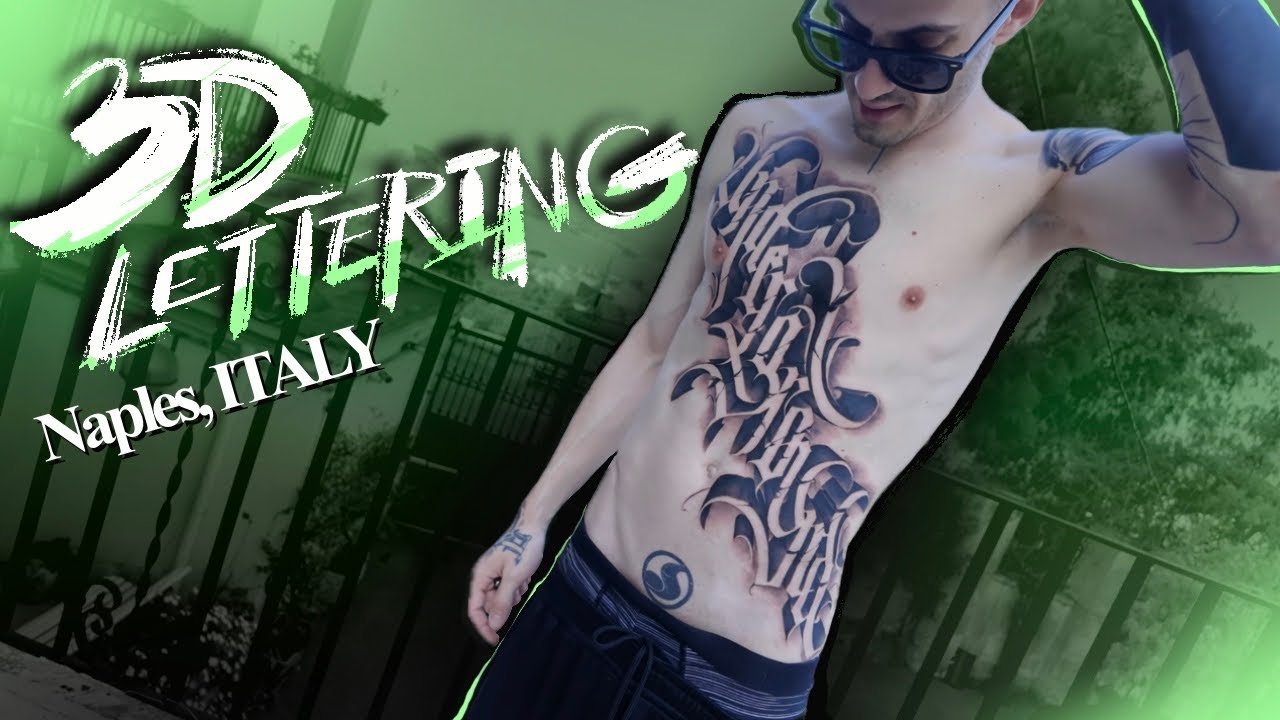 3D lettering in Napoli feat.. Francesco Frigenti & Ivano Natale