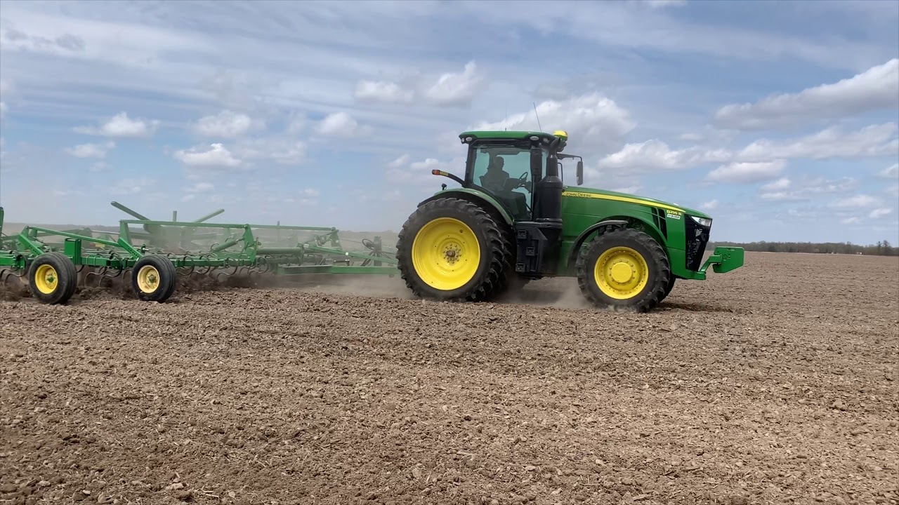 John Deere 8295r and John Deere 2210