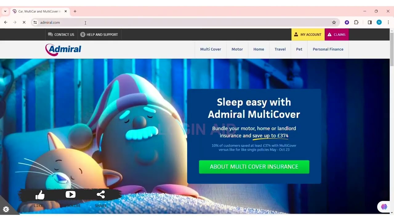How To Login Admiral Car Insurance Account 2024 | Admiral Insurance Online Account Sign In Guide