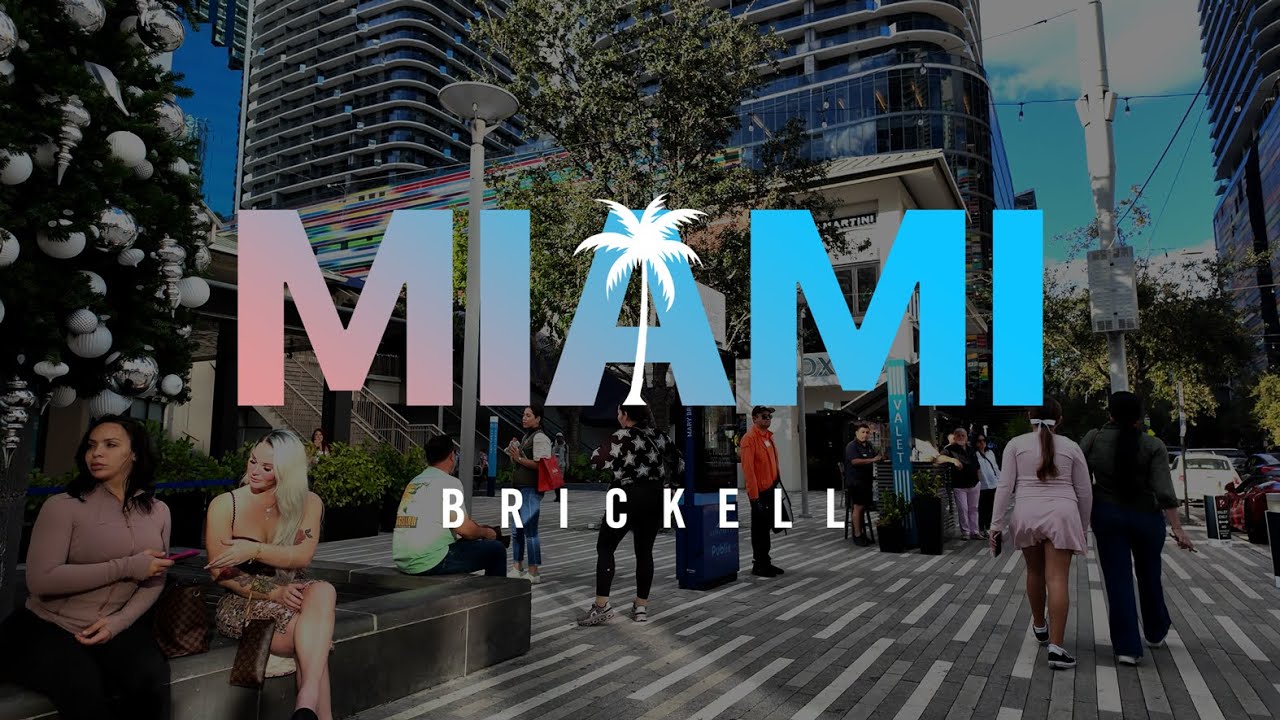 MIAMI  Brickell Walking Tour | 4K