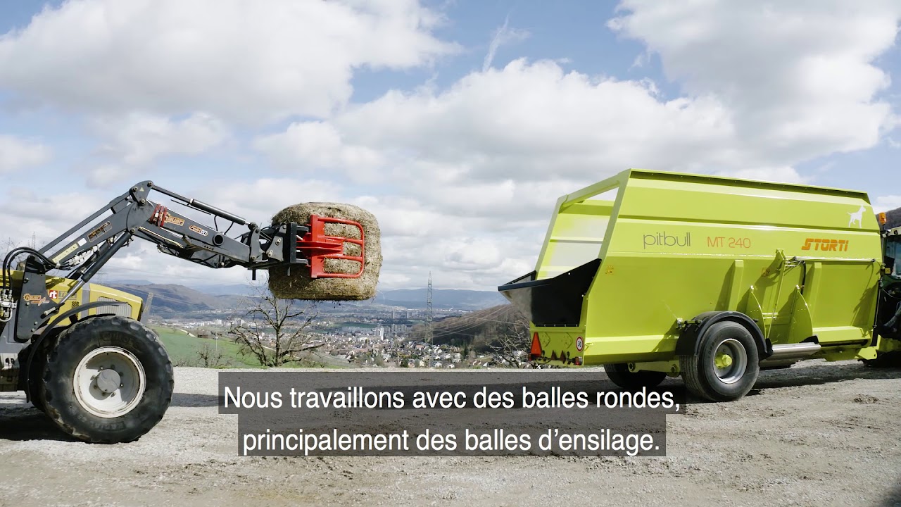 Mélangeuse distributrice à vis horizontales Storti Pitbull MT 240