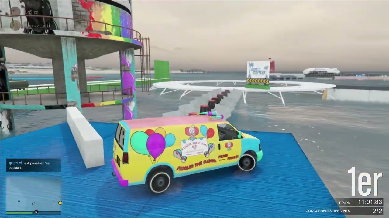 je fait un parcour gta une personne s incruste