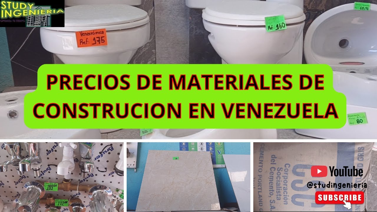 MATERIALES DE CONSTRUCCIÓN EN VENEZUELA: LA VERDAD DE LOS PRECIOS