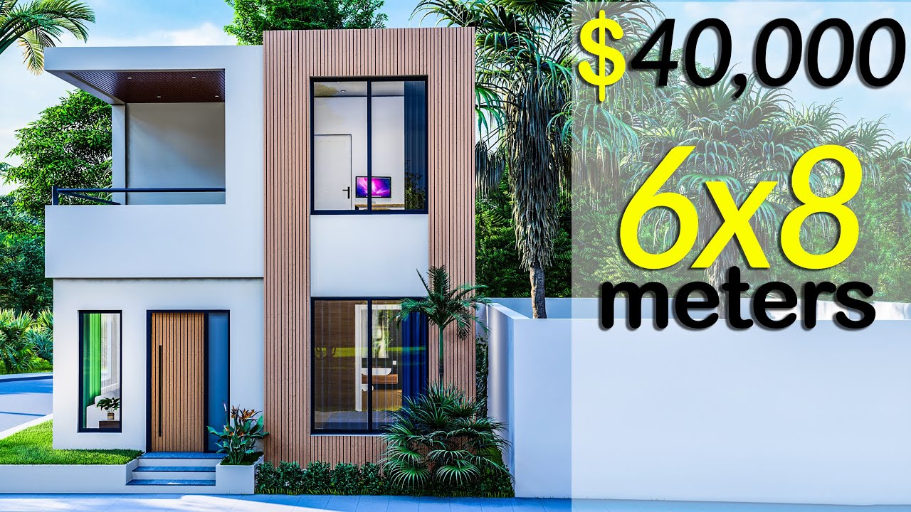 (6x8 Meters) Modern House Design | 3 Bedrooms House Tour