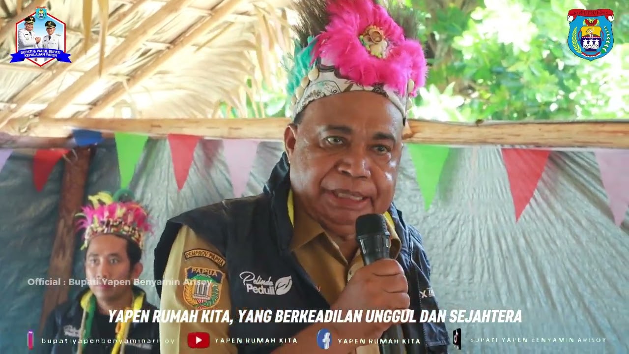 Peresmian PLTMH, PLTS dan Penyerahan Stariling Di Ausem Distrik Yerui 