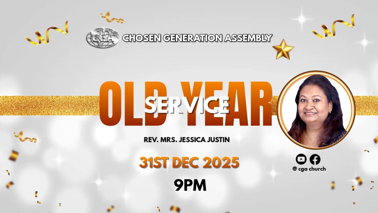 🔴 LIVE | NEW YEAR SERVICE 2026  | REV. MRS. SARAH VIMAL  |  CGA CHURCH VLR - 02