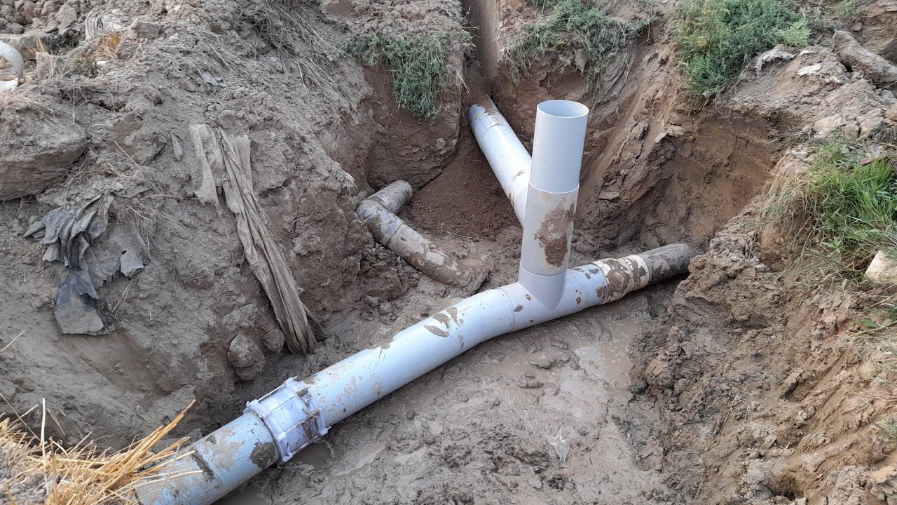 underground agriculture ki pipe line //khet may  install karne ka Tarika