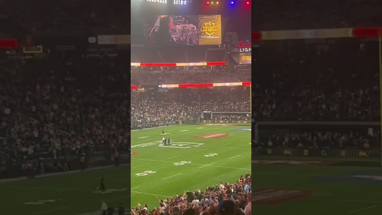 NRL Las Vegas Halftime 40,000 Aussies at Allegiant Stadium #nrl