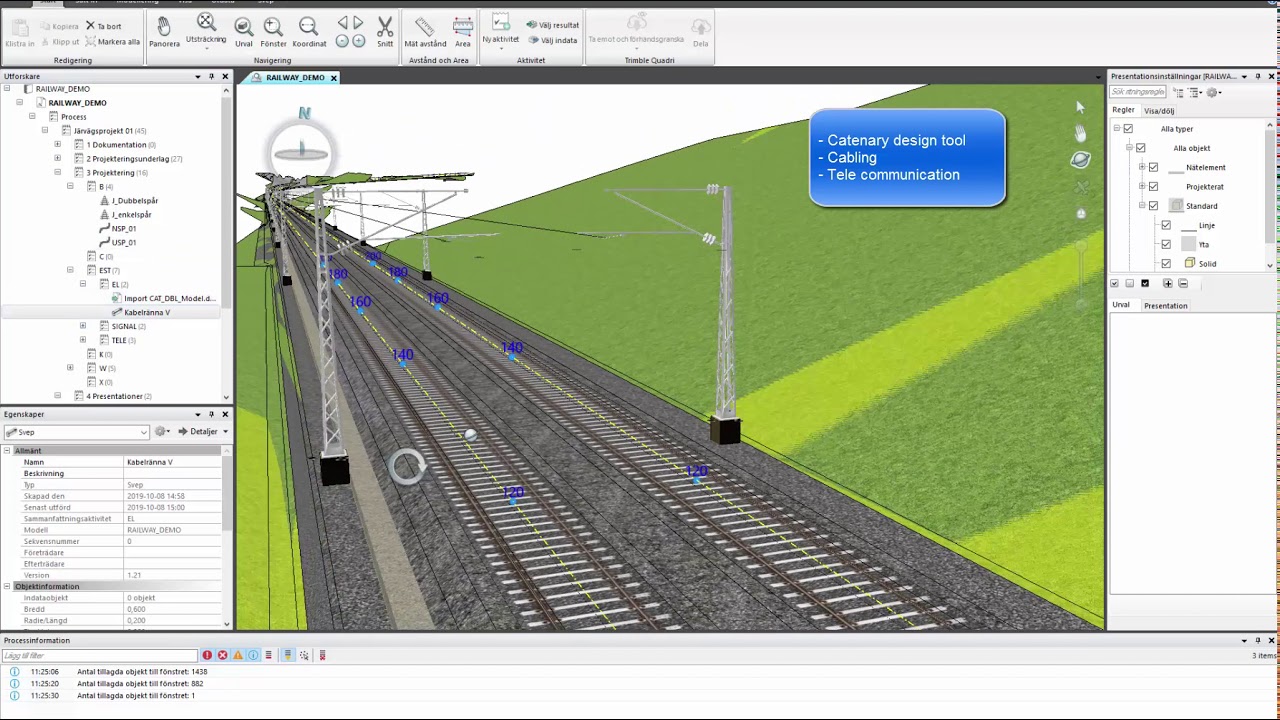 Novapoint Railway - Integrated railway design, track, superstructure, formation and EST!