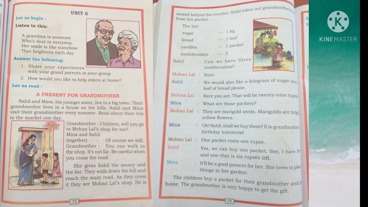 A present for Grandmother,Grade - 2, exercises. unit - 6