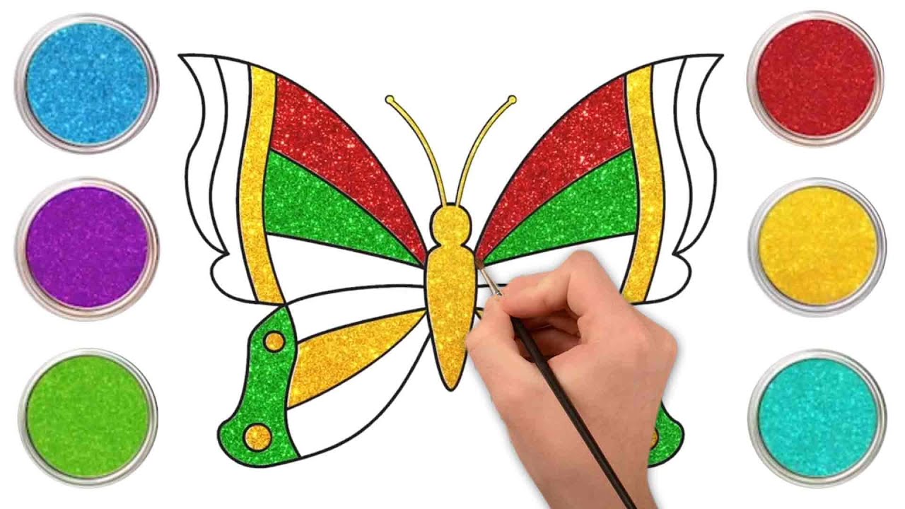 Aprenda a Desenhar E Pintar a Borboleta Colorida | Desenho fácil | Chiki Art Brail