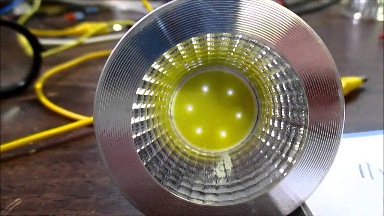 12v reflector LED bulb review teardown and mod