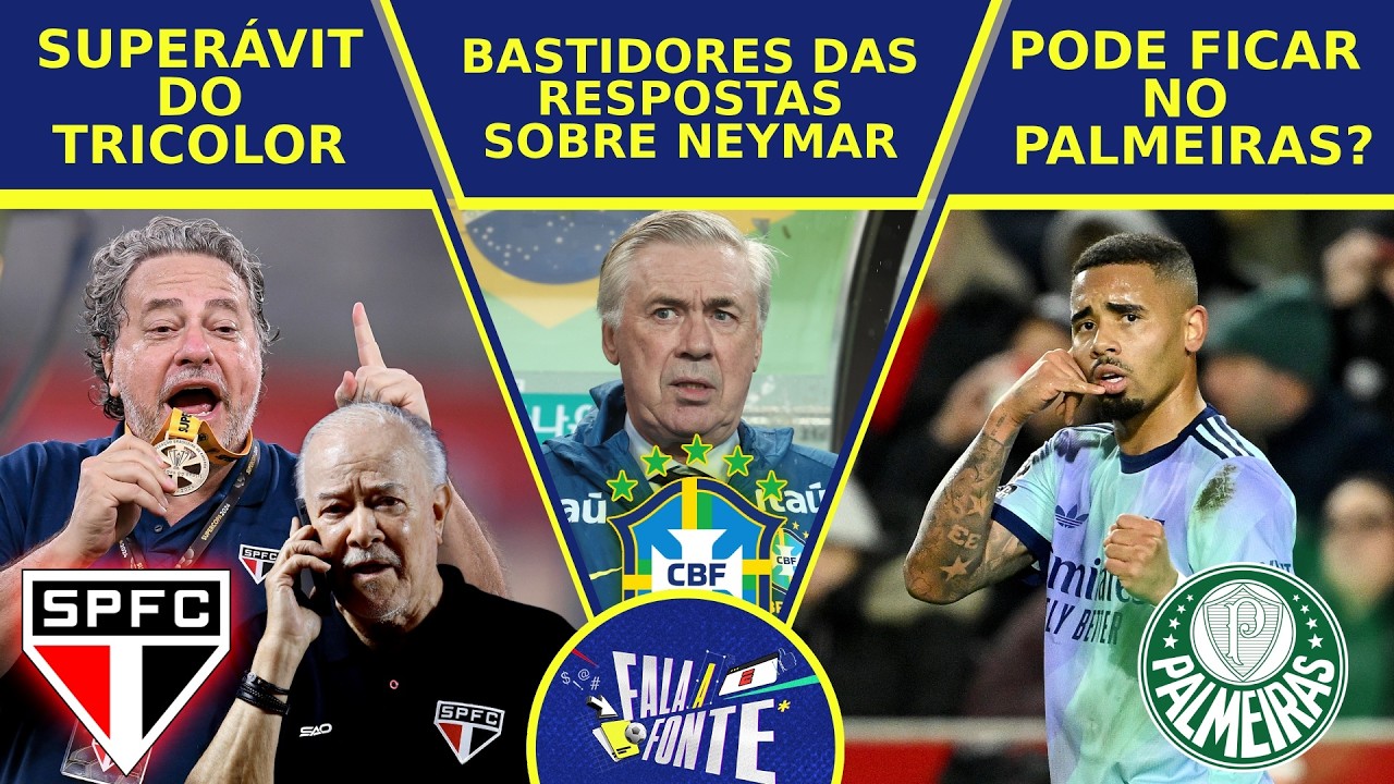 BASTIDORES SOBRE NEYMAR NA SELE&Ccedil;&Atilde;O BRASILEIRA E GABRIEL JESUS NO PALMEIRAS | FALA A FONTE