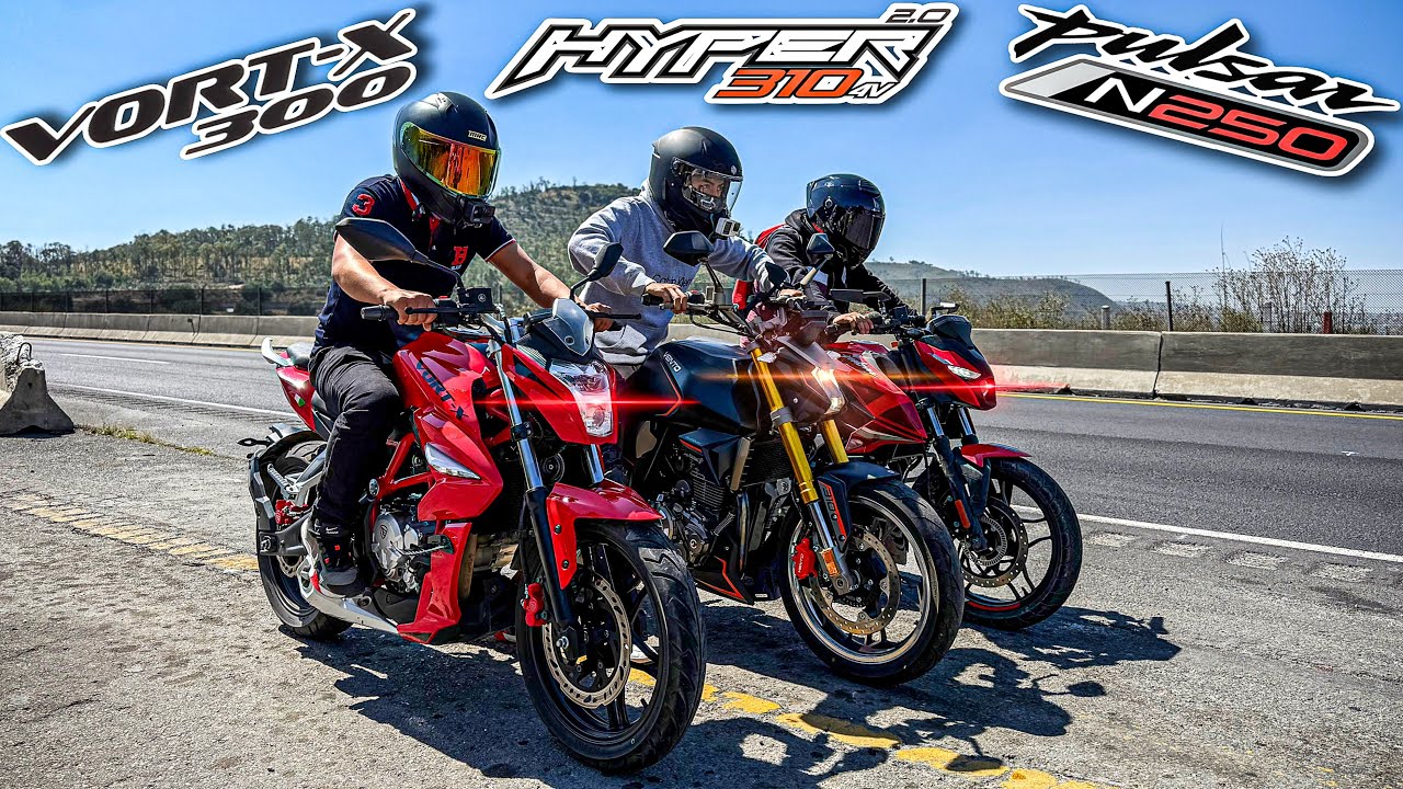 ¡Vort-x 300 vs Hyper 310 vs Pulsar N250!🔥|Carrera|¡ESTOO YA ES PAREJOOOO!😳🤯😱