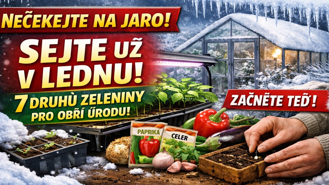 NEČEKEJTE NA JARO! 🌶️ 7 druhů zeleniny, které musíte zasít UŽ V LEDNU pro obří úrodu.