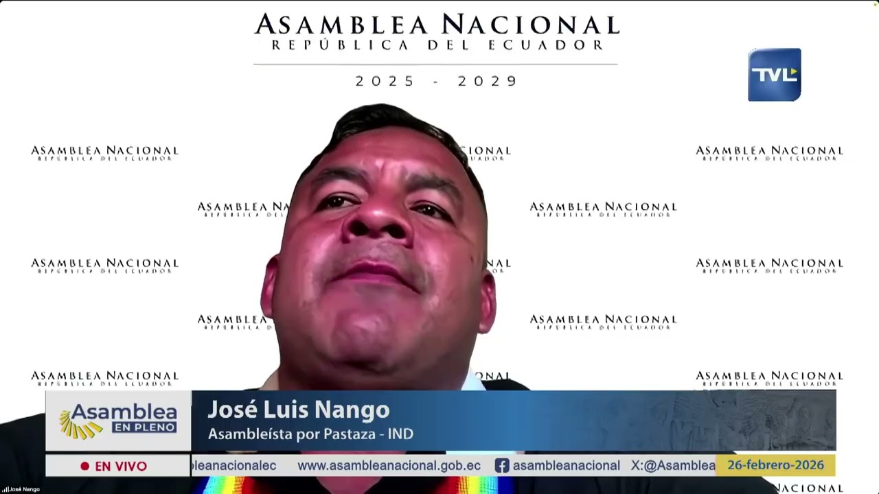 Asambleísta José Luis Nango - Sesión 074