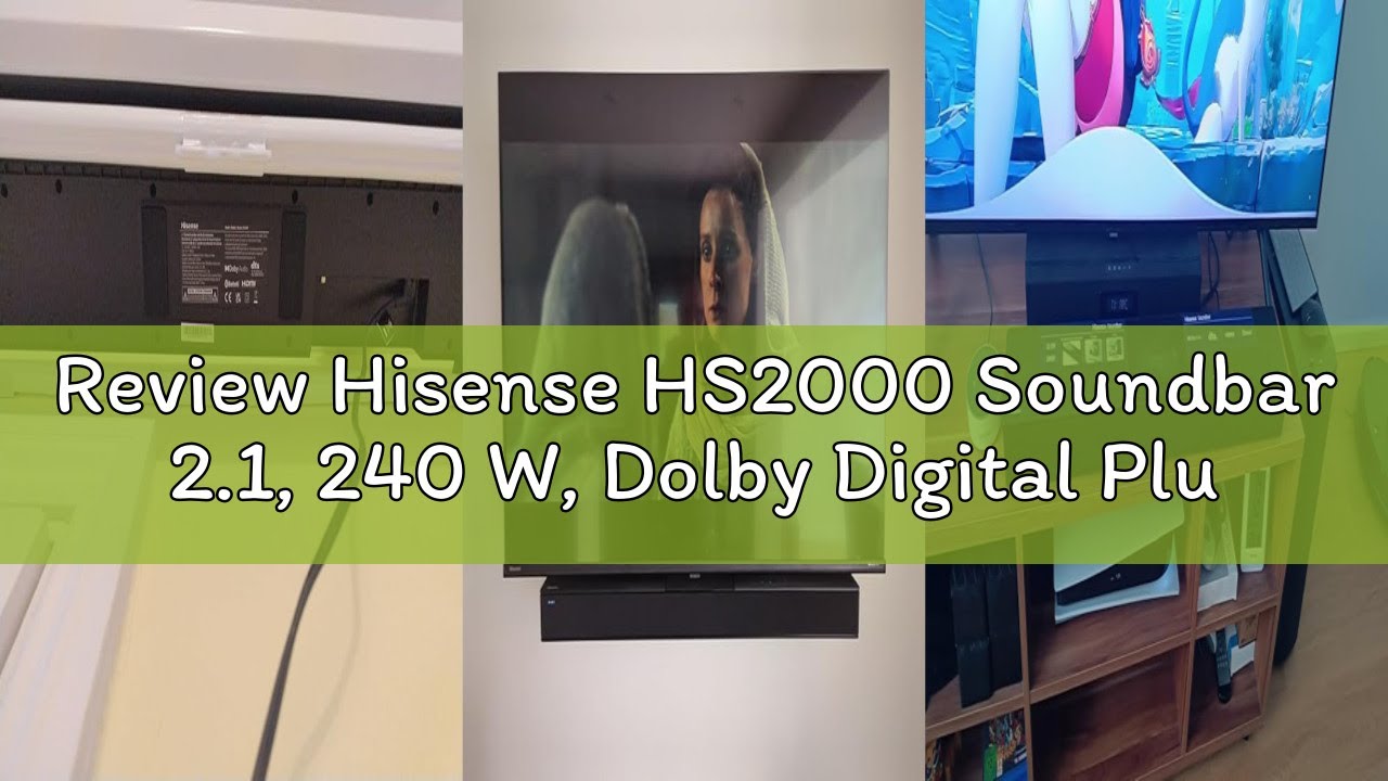 Review Hisense HS2000 Soundbar 2.1, 240 W, Dolby Digital Plus, DTS Virtual:X, tv-mode, ingebouwde wo