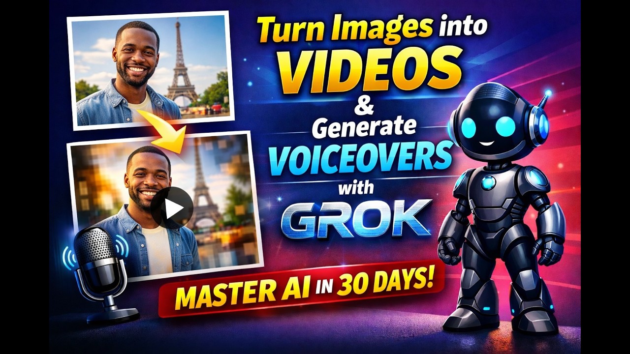 Turn Images into Videos and Generate Voiceovers with GROK!