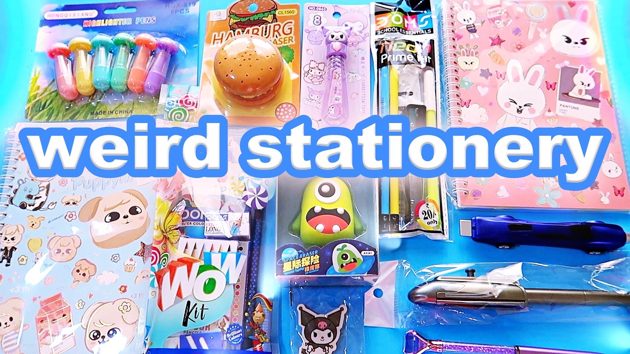 Weird Unique Stationery for Students * Cheap finds from my favorite School Supplies store