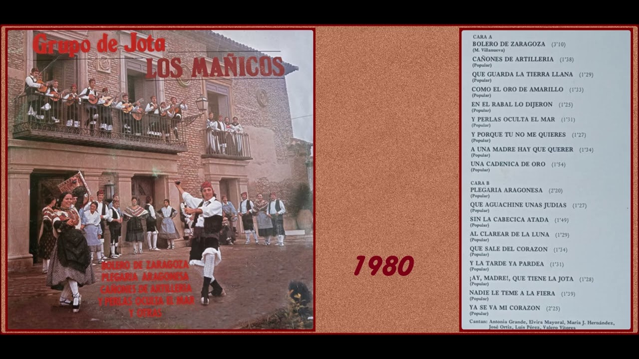 GRUPO DE JOTA . LOS MAÑICOS . 1980 .