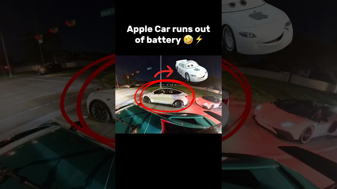 This Apple Car thought he was fast 😂