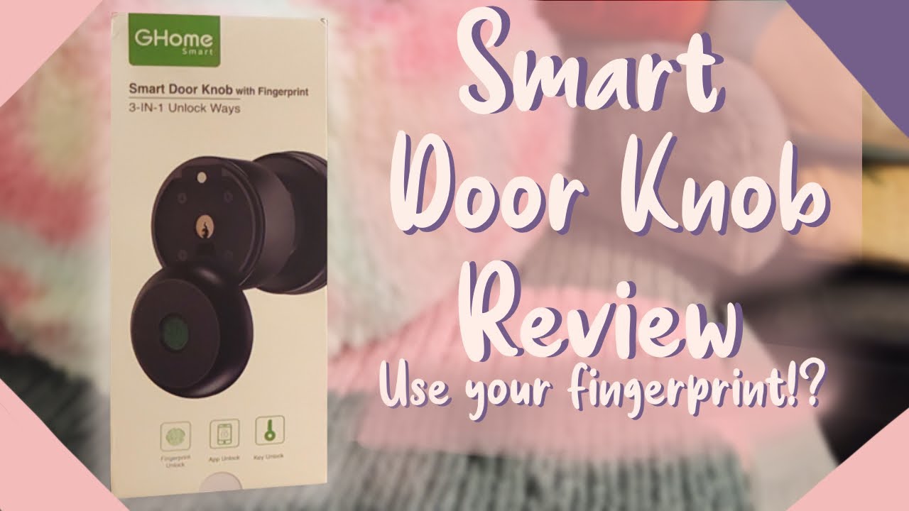FINGER PRINT LOCK DOOR KNOB!? THE EASIEST SMART DOOR KNOB I HAVE EVER USED!~ AMAZON REVIEW