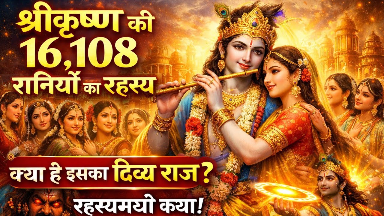 श्रीकृष्ण की 16,108 रानियों का रहस्य | क्या है इसका दिव्य राज़? | Hindu Pauranik Katha
