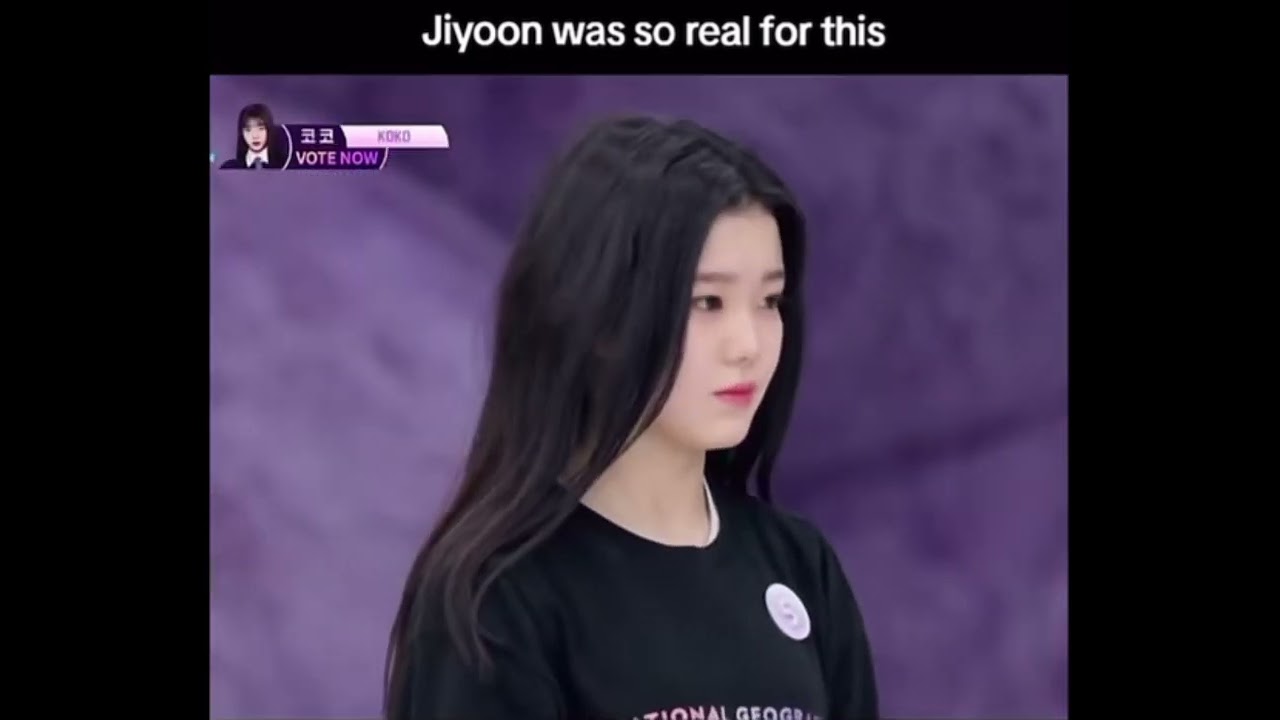 Jiyoon standing up for jeemin #iland2 #izna #jeemin #jiyoon