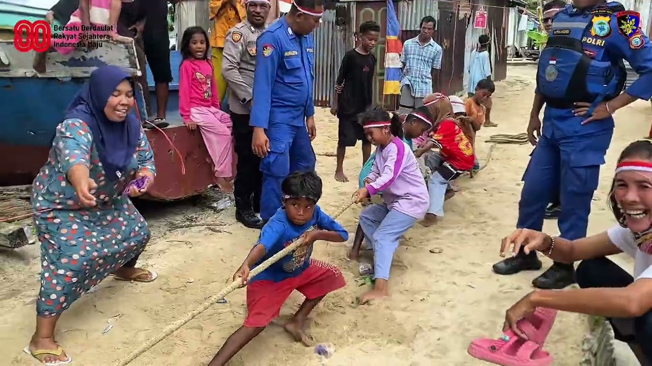 Lomba 17 Agustus Bersama Anak-Anak Kepulauan Raam