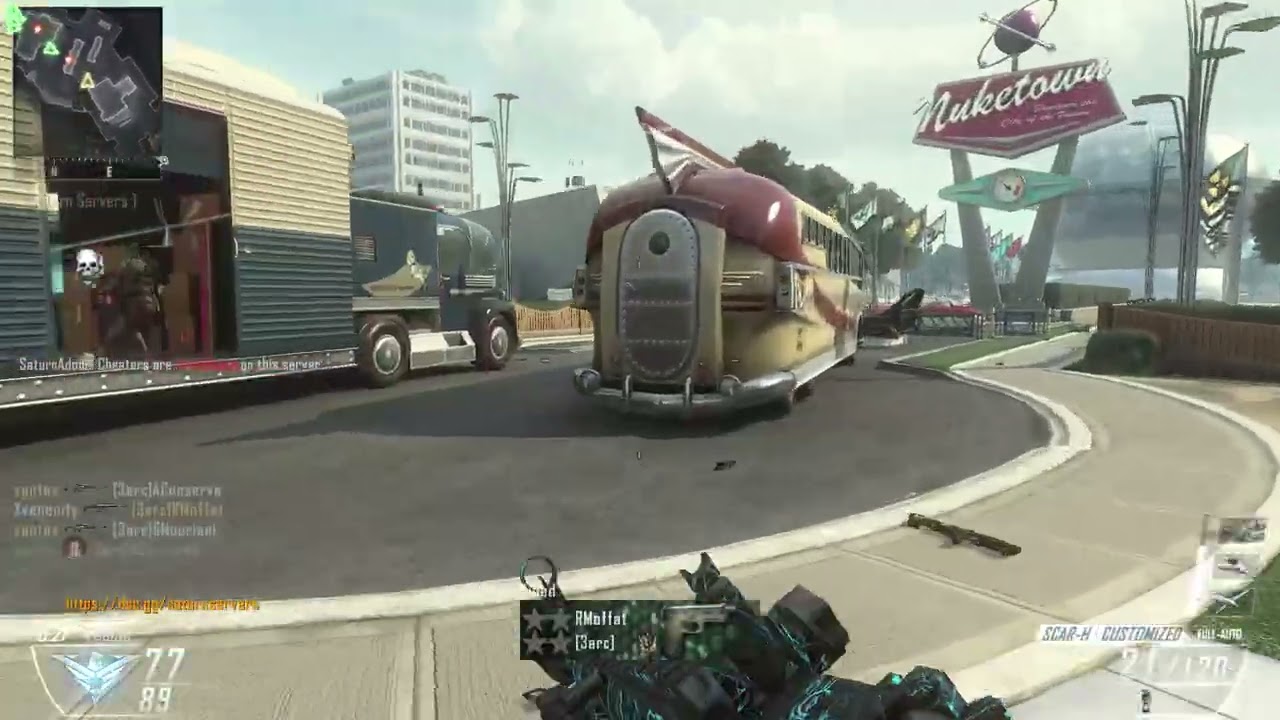 Running up Scar-H on Nuketown 2025
