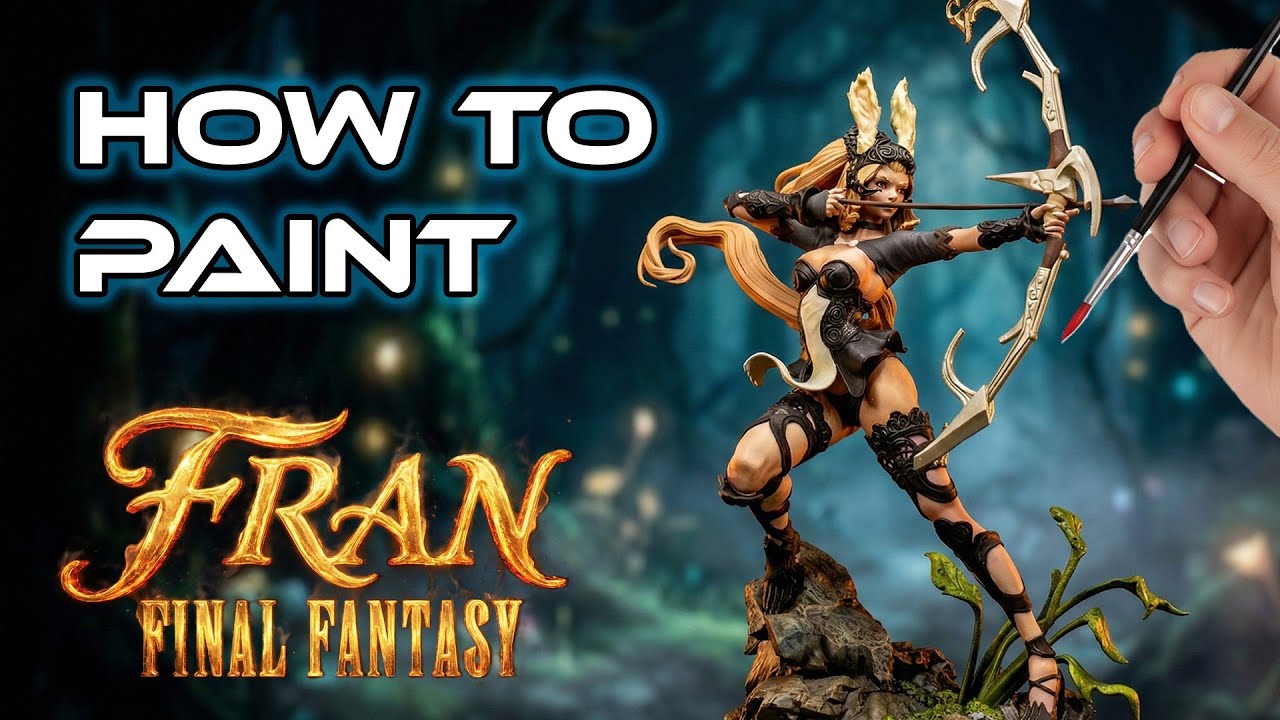 How to Paint Fran from Final Fantasy - Full Painting Tutorial for 3D Prints