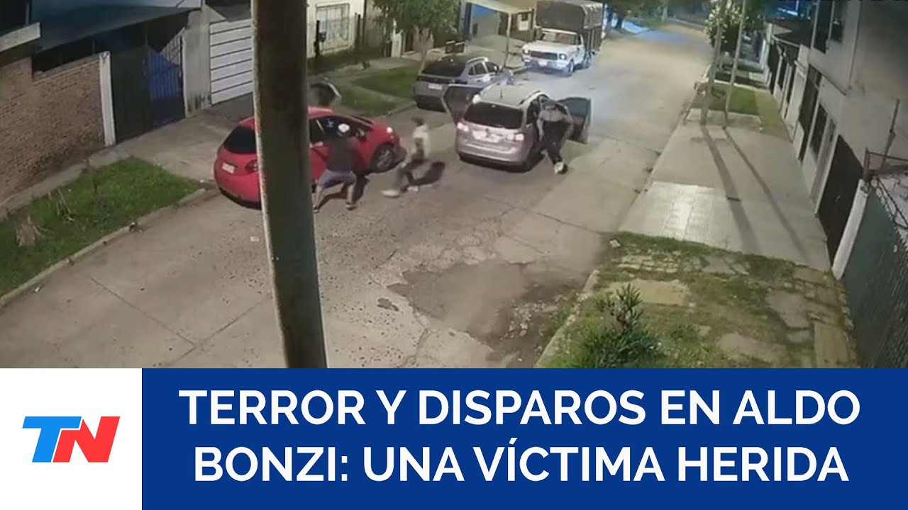 Robo pira&ntilde;a en Aldo Bonzi: le dispararon para sacarle el auto y quedaron grabados mientras escapaban