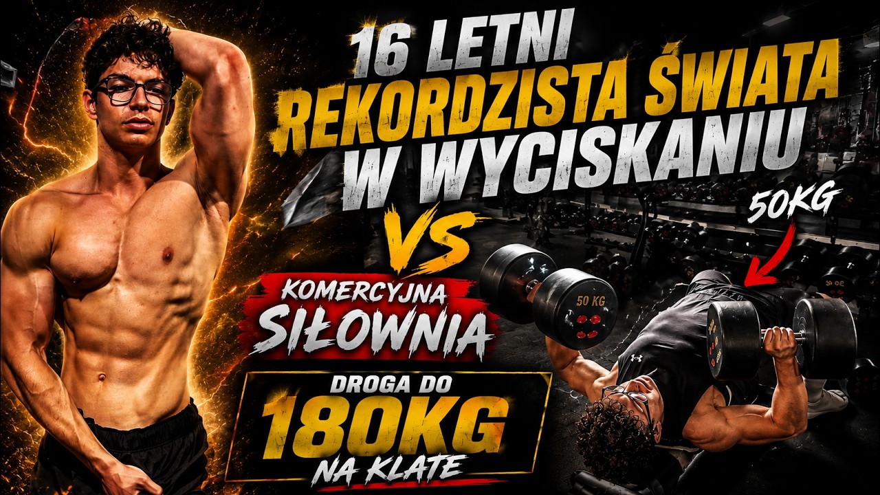 16-letni REKORDZISTA ŚWIATA vs Sieci&oacute;wka | Droga do 180kg na klate ep. 3