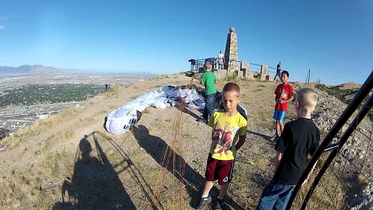 Paramotor To Ensign Peak 39 Miles!! Powered Paraglider Flat Top Air Trike & K2 Blow By The Muse 3!!