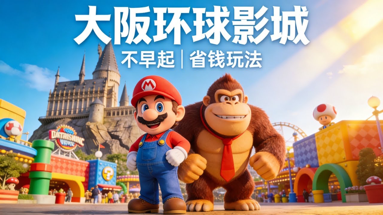 大阪环球影城攻略｜不早起+无快速票｜玩转超级马里奥世界｜咚奇刚乐园｜连休实测USJ一日路线