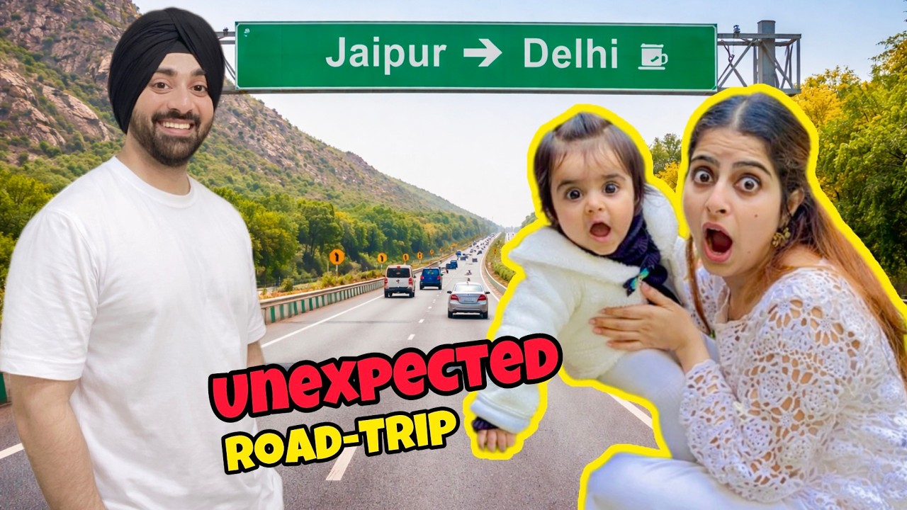 Jaipur to Delhi Road Trip Gone Unexpected 😳 | Family Travel Vlog