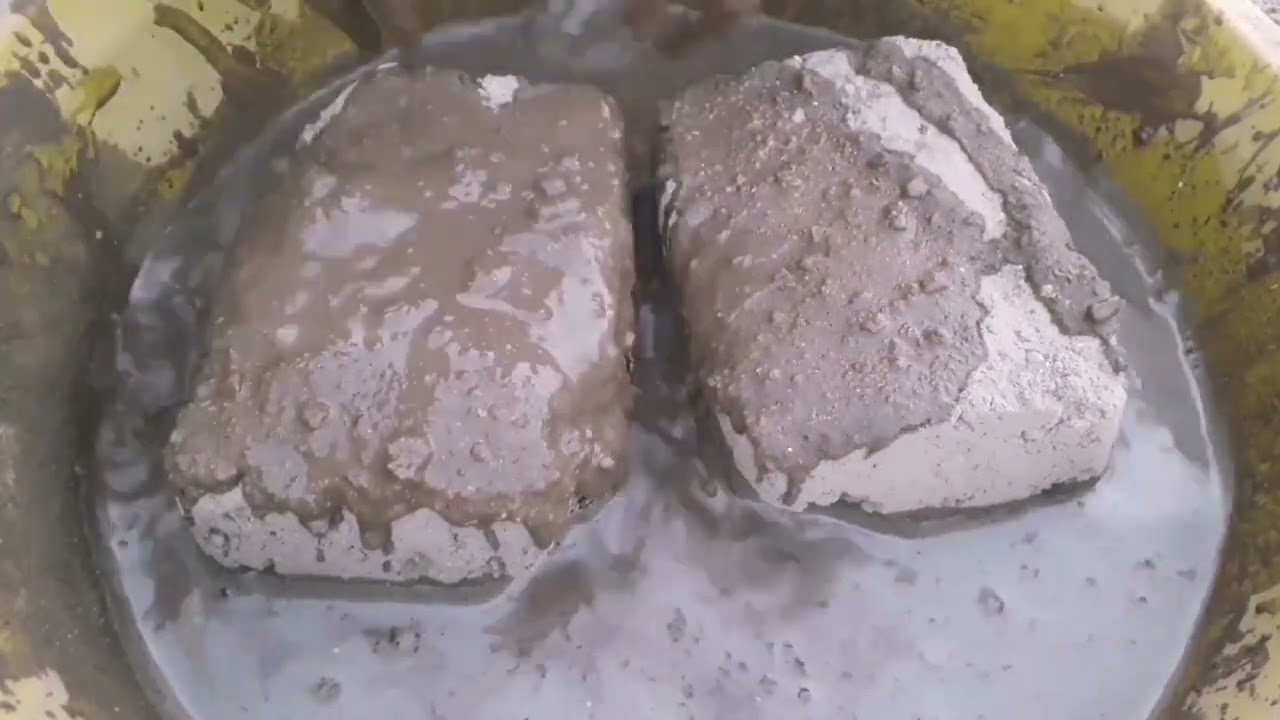 Sand bars Dipping in water paste crumbling + dry floor asmr crumbling video 💦😴😅