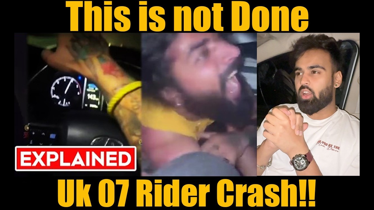 UK 07 Rider Crash Live Accident, Crashed My Side Story !!