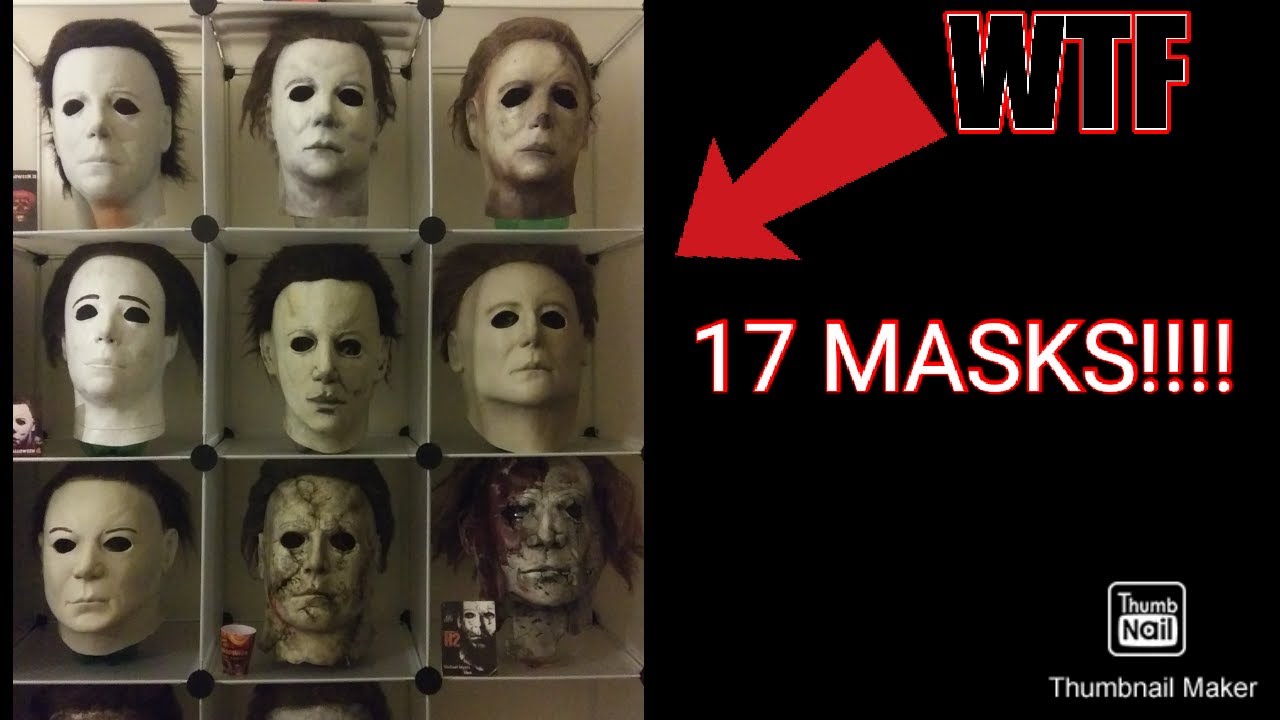 ALL MICHAEL MYERS MASKS IN MY COLLECTION!!!
