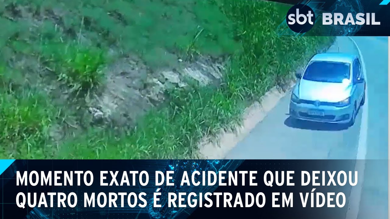 Câmera registra acidente impressionante em Governador Valadares (MG) | SBT Brasil (27/01/25)