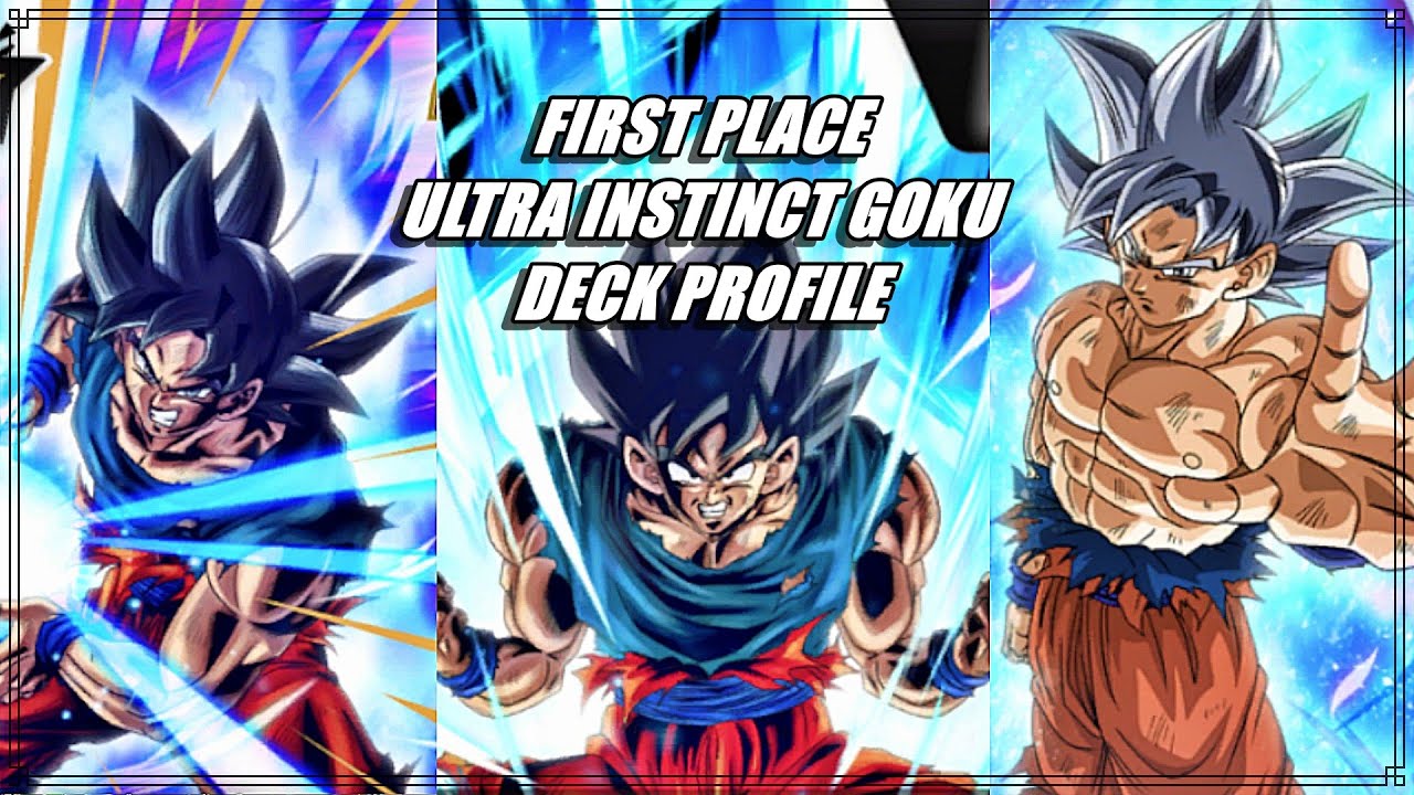 Dragonball Fusion World 1ST PLACE Ultra Instinct Goku Deck Profile
