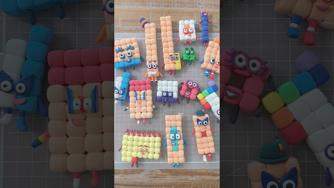 How to make #Numberblocks play doh 🧸