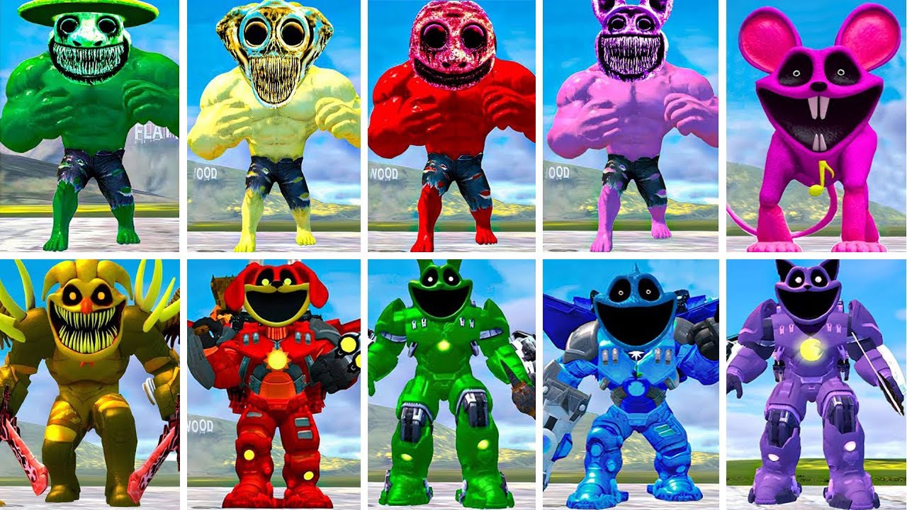 ALL FORGOTTEN SMILING CRITTERS FAMILY VS ALL ZOOCHOSIS - POPPY PLAYTIME CHAPTER 4 In Garry's Mod!