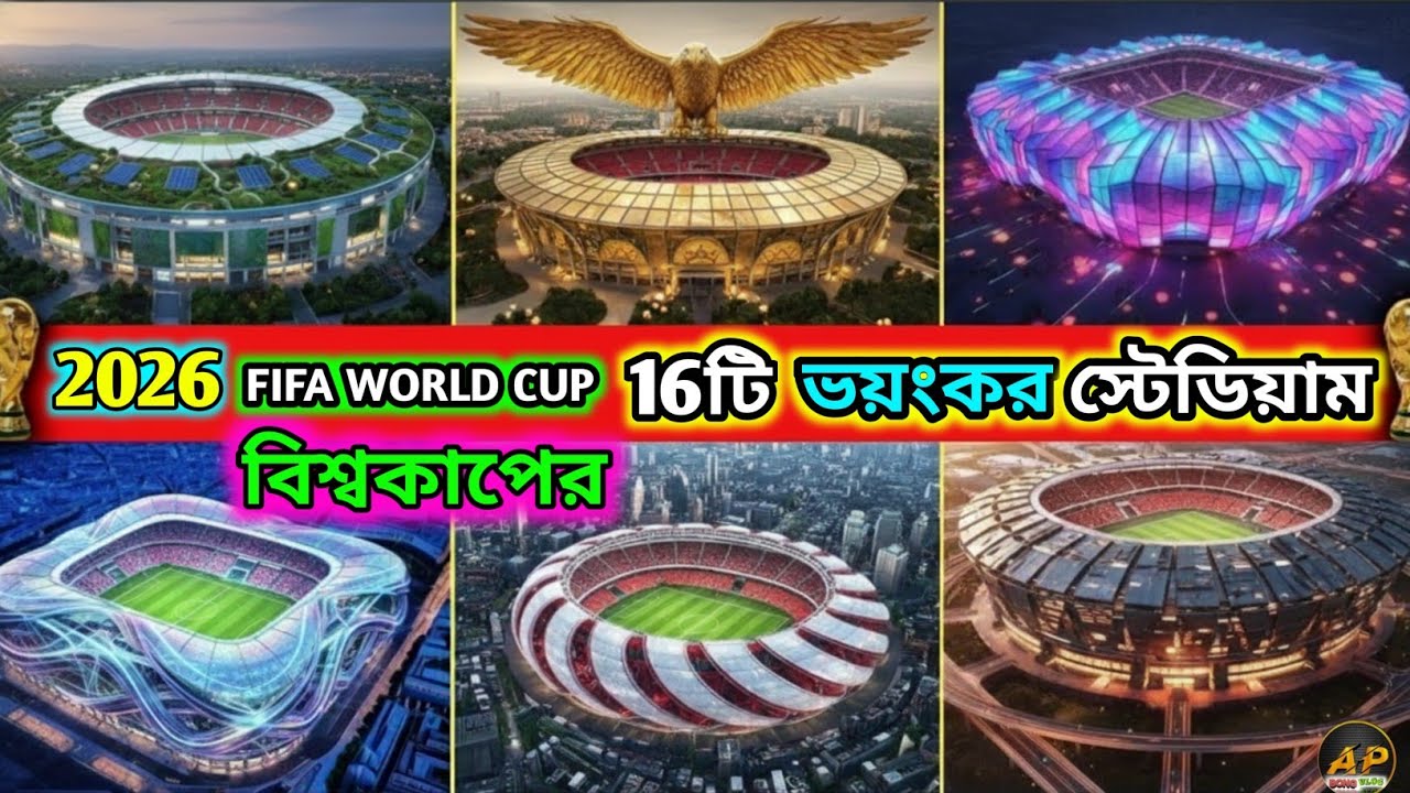 2026 বিশ্বকাপের সেরা 10 টি স্টেডিয়াম। 🤯 | Inside The All Stadiums Of The 2026 FIFA World Cup #fifa 