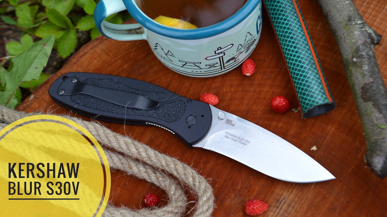 Kershaw Blur S30V сравнительный тест / test