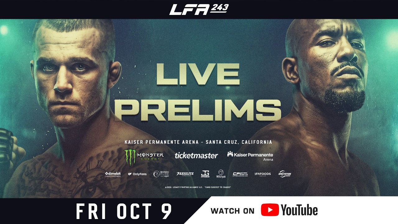 LFA 243 Prelims *live* | 3 x Live Prelims | LFA Fights