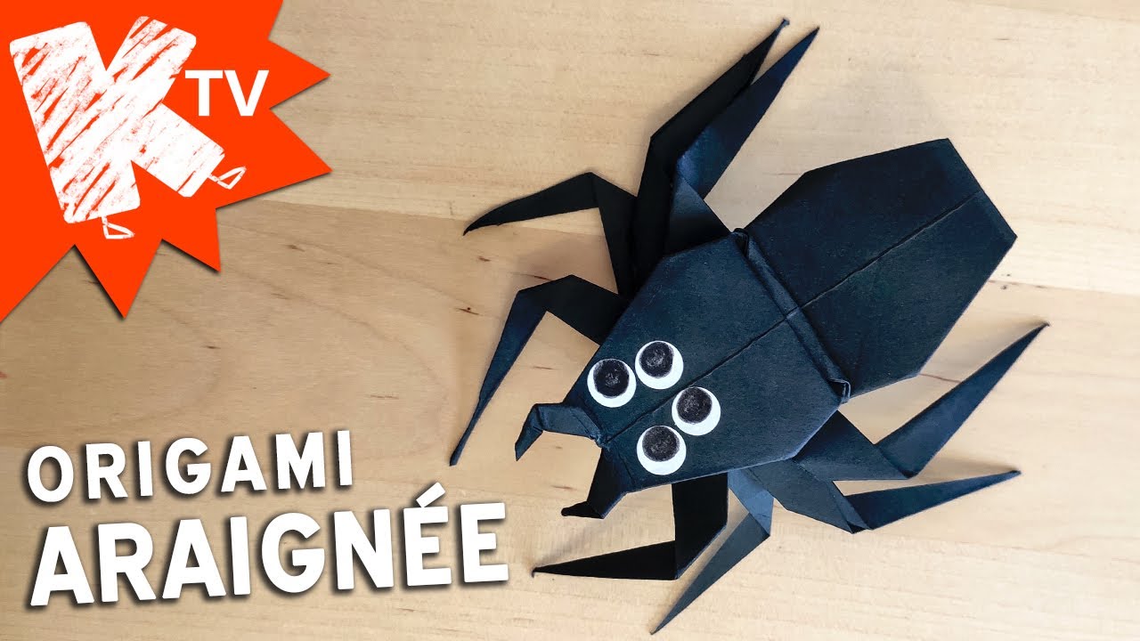 Origami Araignée facile - Halloween