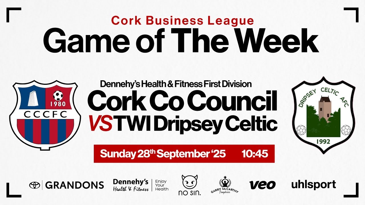 CBL Game of the Week, Cork Co Council vs TWI Dripsey Celtic | LIVE from Ballincollig